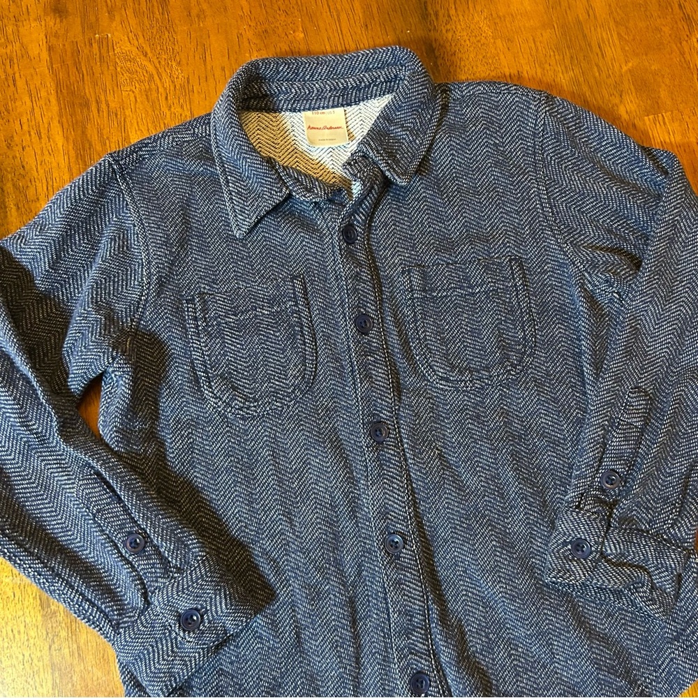 Hanna Andersson Herringbone Boys Layer | Soft Textured Cotton | Boys Size 5(110) - Picture 8 of 11